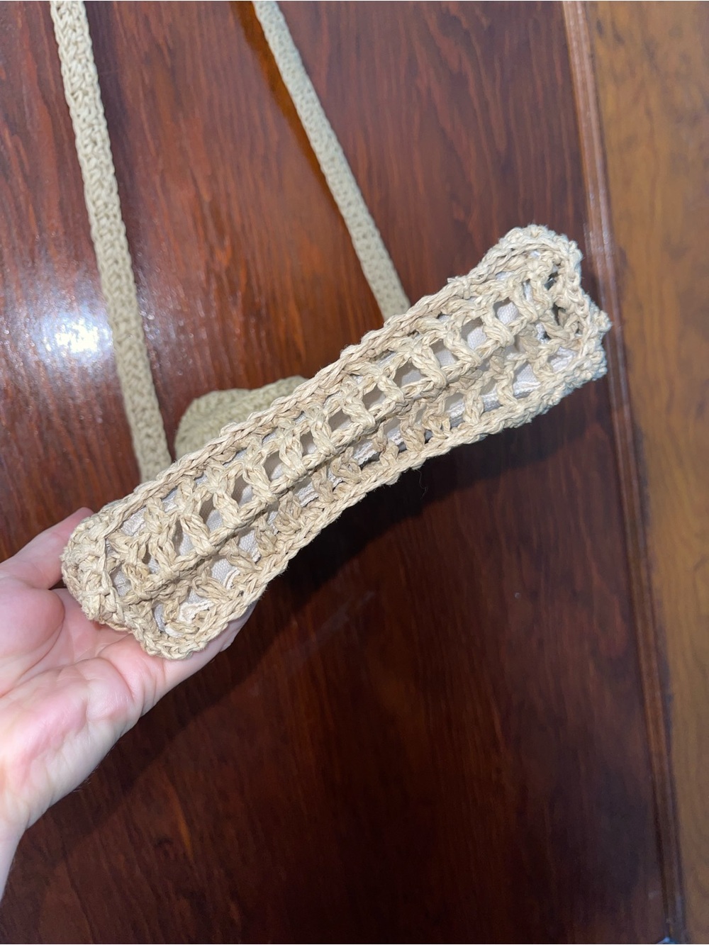 NWT Madewell small straw transport crossbody - Picture 6 of 9
